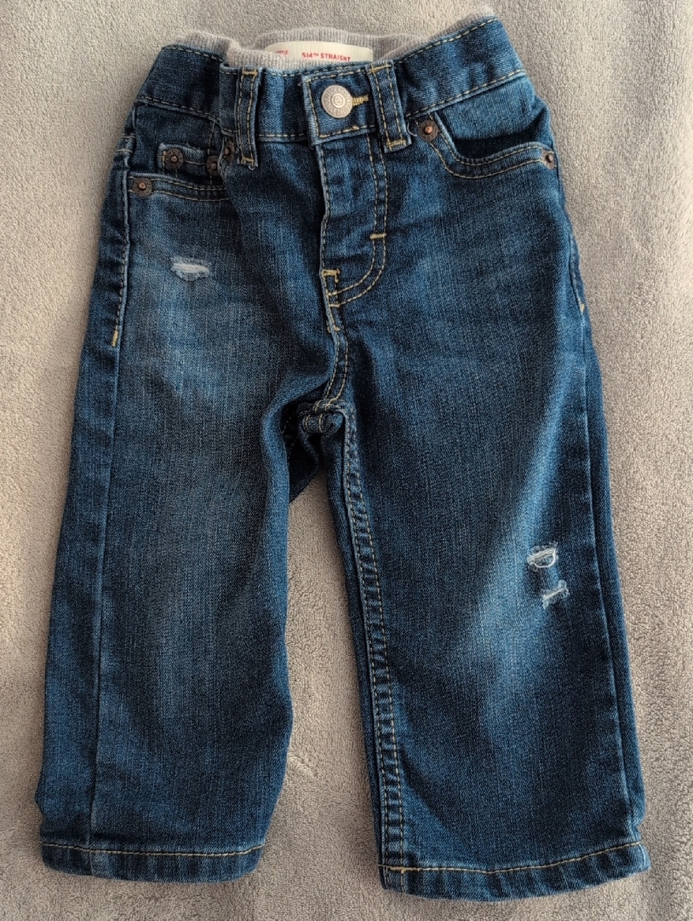 Levis 9month Pull On Jeans With Front Button